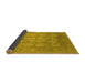 Sideview of Oriental Yellow Industrial Rug, urb1404yw