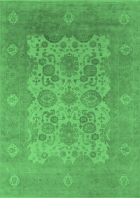 Oriental Emerald Green Industrial Rug, urb1404emgrn