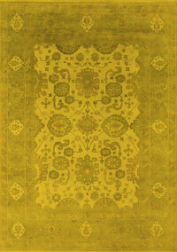 Oriental Yellow Industrial Rug, urb1404yw