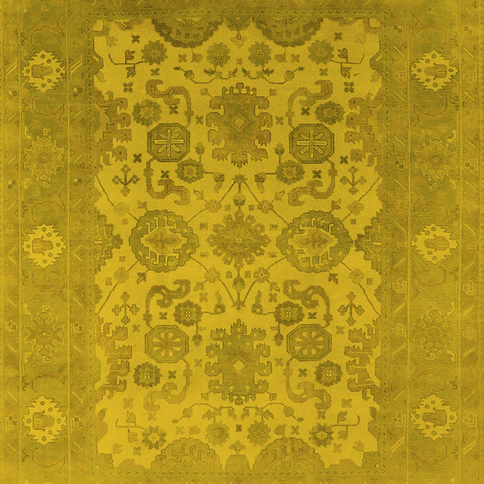 Oriental Yellow Industrial Rug, urb1404yw