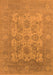 Machine Washable Oriental Orange Industrial Area Rugs, wshurb1404org