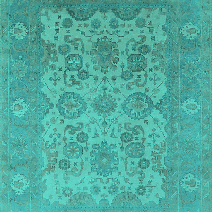 Oriental Turquoise Industrial Rug, urb1404turq