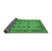 Sideview of Oriental Emerald Green Industrial Rug, urb1405emgrn