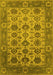 Oriental Yellow Industrial Rug, urb1405yw