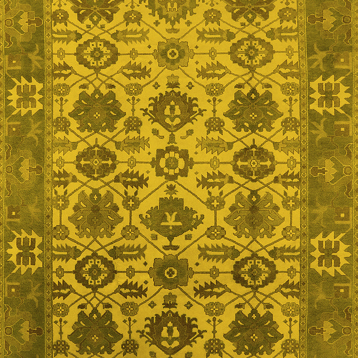Oriental Yellow Industrial Rug, urb1405yw