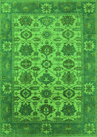 Oriental Green Industrial Rug, urb1405grn