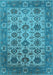 Oriental Light Blue Industrial Rug, urb1405lblu