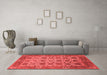 Industrial Red Washable Rugs