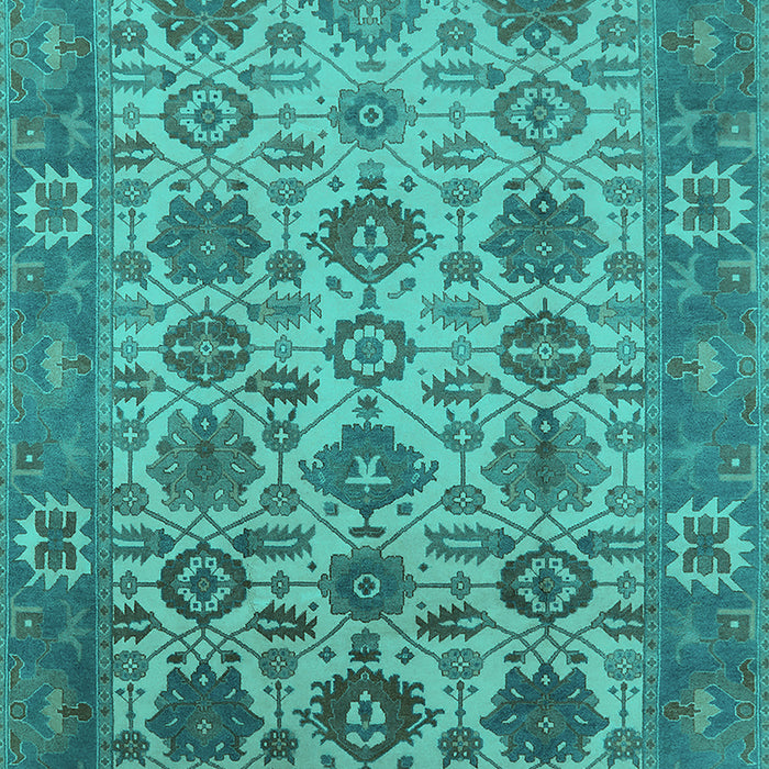 Oriental Turquoise Industrial Rug, urb1405turq