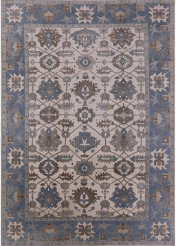 Mid-Century Modern Carbon Gray Oriental Rug, urb1405