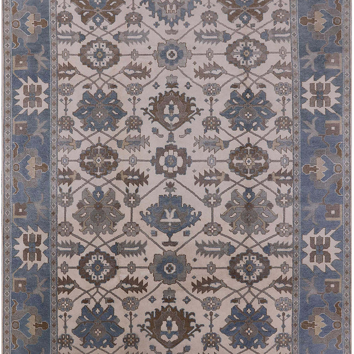 Mid-Century Modern Carbon Gray Oriental Rug, urb1405