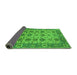 Sideview of Oriental Green Industrial Rug, urb1405grn