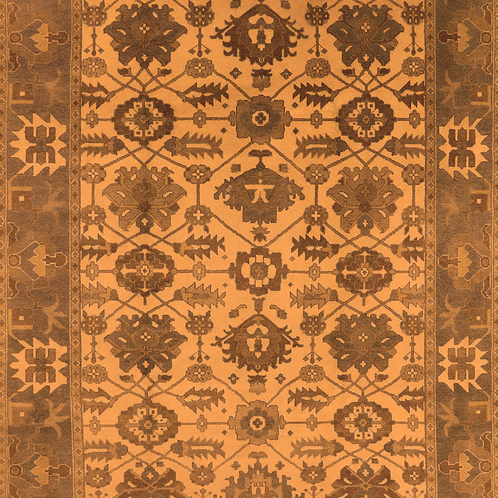 Machine Washable Oriental Orange Industrial Area Rugs, wshurb1405org