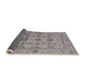 Sideview of Mid-Century Modern Silver Pink Oriental Rug, urb1406