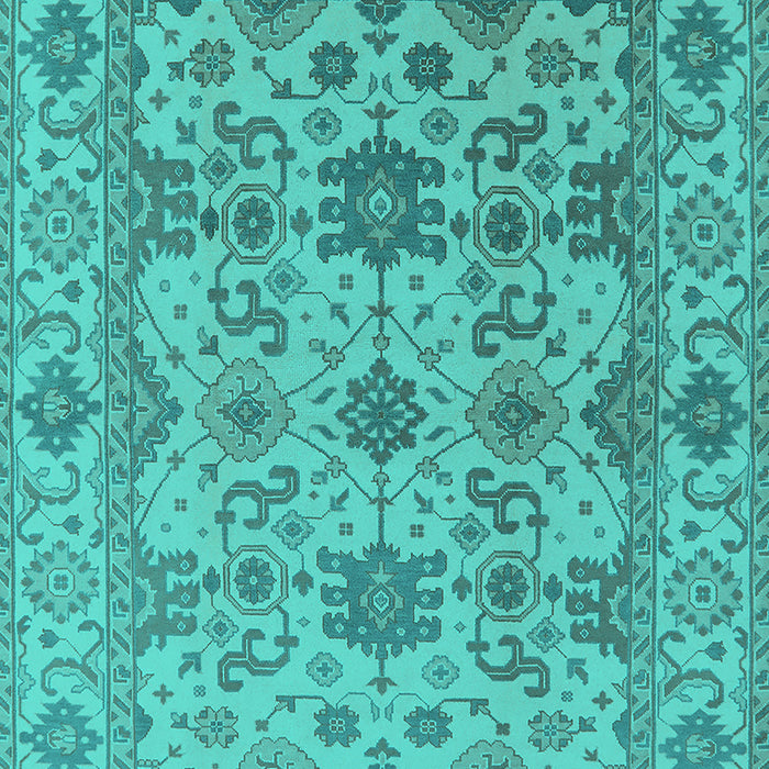 Oriental Turquoise Traditional Rug, urb1406turq