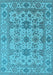 Oriental Light Blue Traditional Rug, urb1406lblu