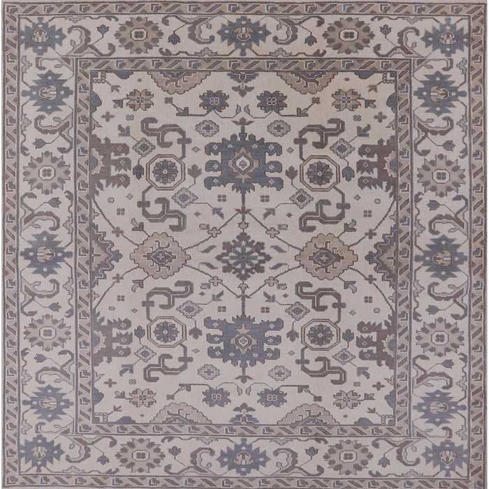 Square Machine Washable Industrial Modern Silver Pink Rug, wshurb1406