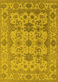 Oriental Yellow Traditional Rug, urb1406yw