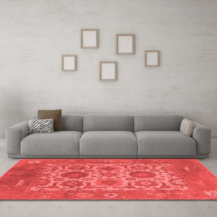 Traditional Red Washable Rugs
