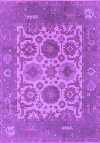 Oriental Purple Traditional Rug, urb1407pur