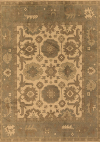 Oriental Brown Traditional Rug, urb1407brn