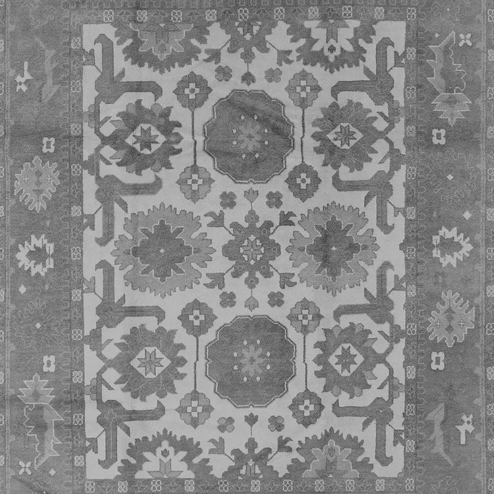 Machine Washable Oriental Gray Traditional Rug, wshurb1407gry
