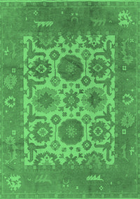 Oriental Emerald Green Traditional Rug, urb1407emgrn