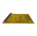 Sideview of Oriental Yellow Traditional Rug, urb1407yw