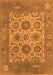 Oriental Orange Traditional Rug, urb1407org