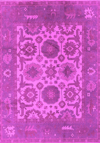 Oriental Pink Traditional Rug, urb1407pnk