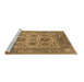 Sideview of Machine Washable Oriental Brown Traditional Rug, wshurb1407brn