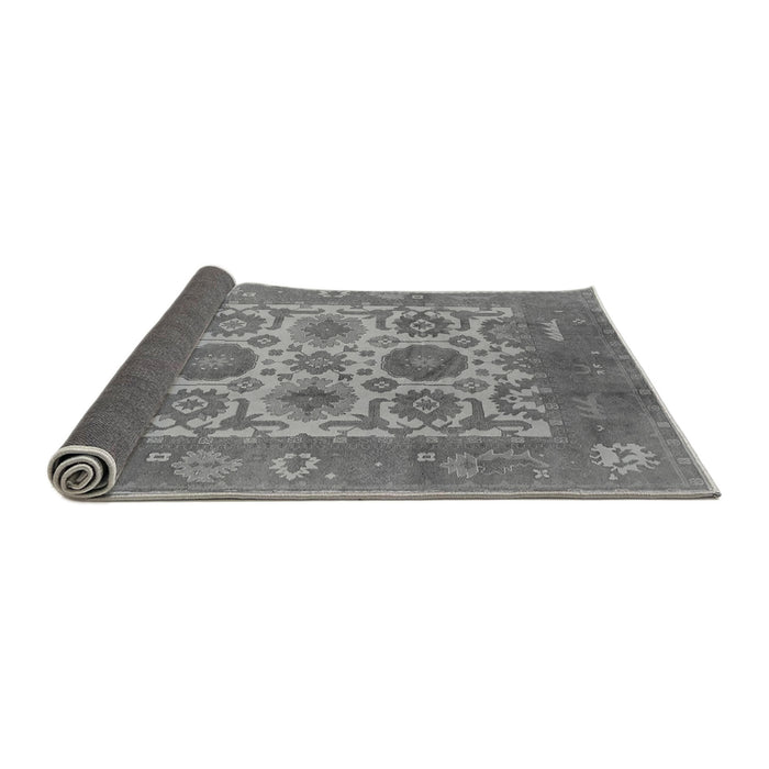 Sideview of Oriental Gray Traditional Rug, urb1407gry