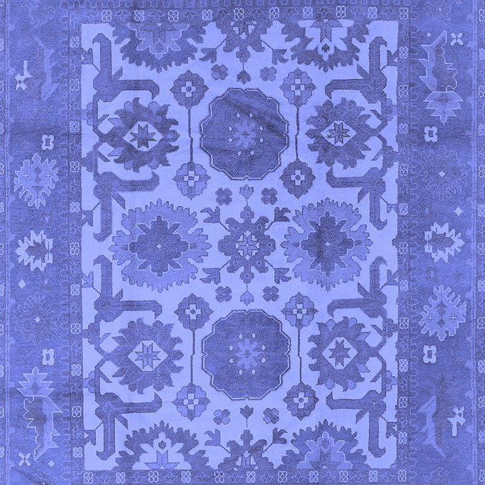 Machine Washable Oriental Blue Traditional Rug, wshurb1407blu