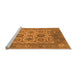 Sideview of Machine Washable Oriental Orange Traditional Area Rugs, wshurb1407org