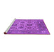 Sideview of Machine Washable Oriental Purple Traditional Area Rugs, wshurb1407pur