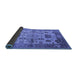 Sideview of Oriental Blue Traditional Rug, urb1408blu