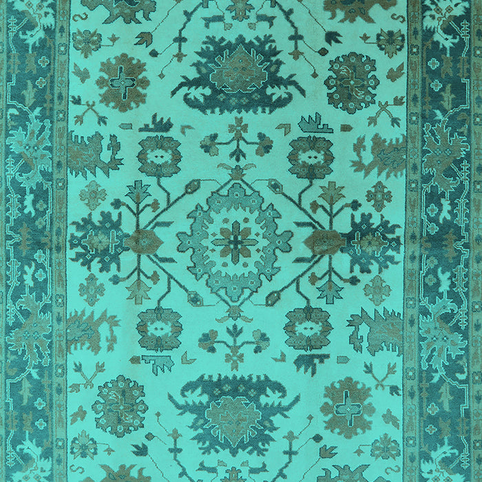 Oriental Turquoise Traditional Rug, urb1408turq