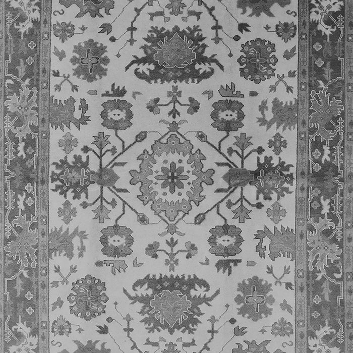 Machine Washable Oriental Gray Traditional Rug, wshurb1408gry