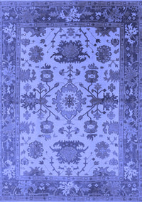 Oriental Blue Traditional Rug, urb1408blu