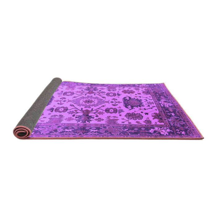 Sideview of Oriental Purple Traditional Rug, urb1408pur