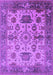 Machine Washable Oriental Purple Traditional Area Rugs, wshurb1408pur