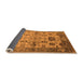 Sideview of Oriental Orange Traditional Rug, urb1408org