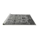 Sideview of Machine Washable Oriental Gray Traditional Rug, wshurb1408gry