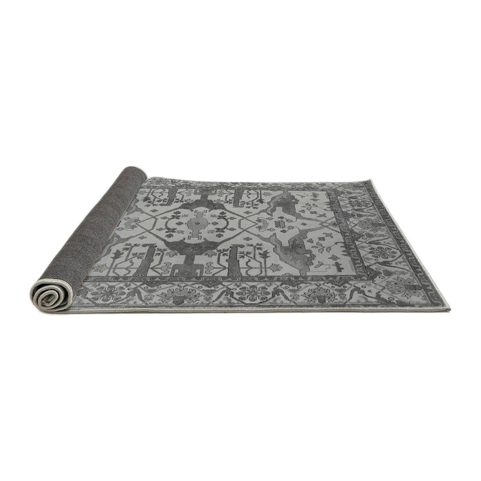 Sideview of Oriental Gray Traditional Rug, urb1409gry