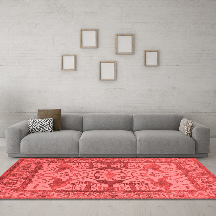Traditional Red Washable Rugs