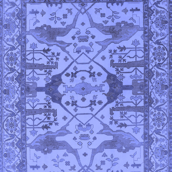 Machine Washable Oriental Blue Traditional Rug, wshurb1409blu