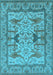 Oriental Light Blue Traditional Rug, urb1409lblu