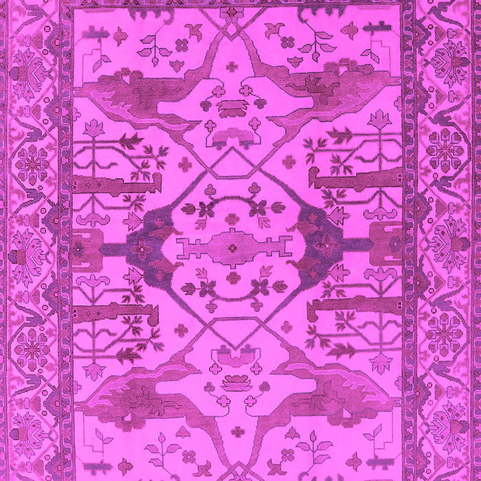Machine Washable Oriental Pink Traditional Rug, wshurb1409pnk