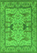 Oriental Green Traditional Rug, urb1409grn