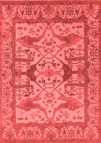 Oriental Red Traditional Rug, urb1409red